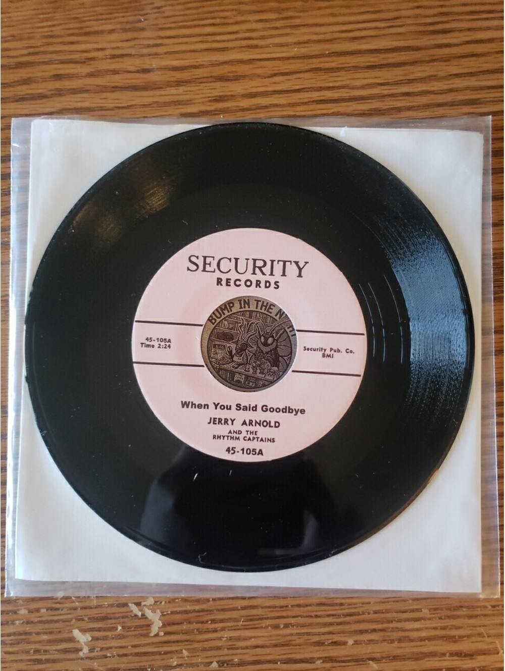 Jerry Arnold When You Said Goodbye/ Can't Do Without You Repro Security 7" 45 RP